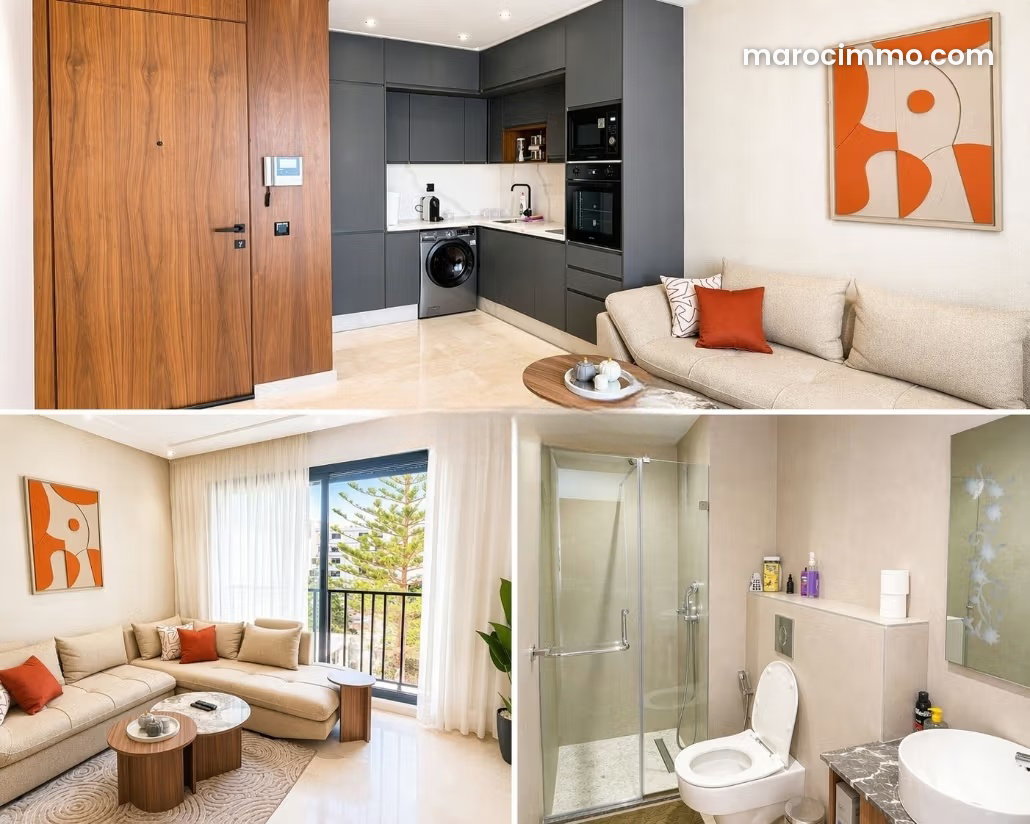 Appartement meublé avec terrasse aux Princesses Casablanca — Casablanca