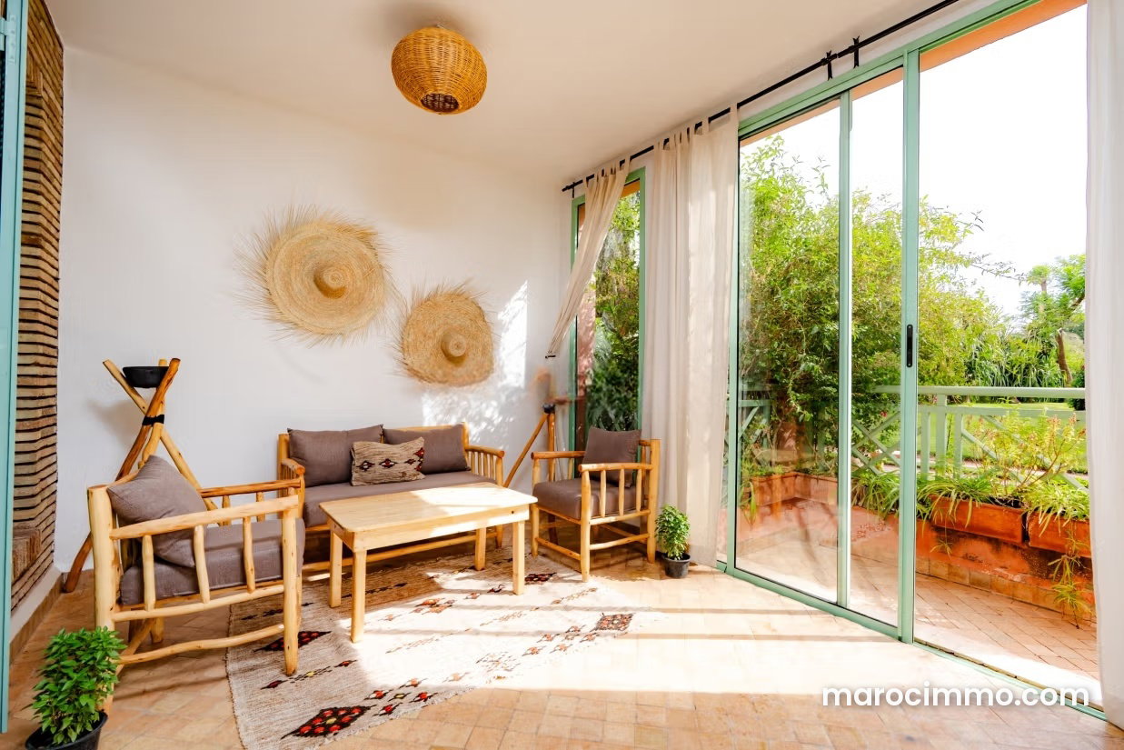 120 sqm Apartment with Garden and Pool, Hivernage Marrakech — Marrakesh