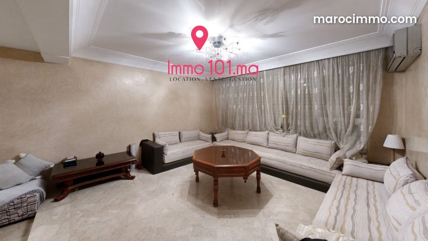 163 m² Apartment in Casablanca’s Quartier des Hôpitaux — Casablanca
