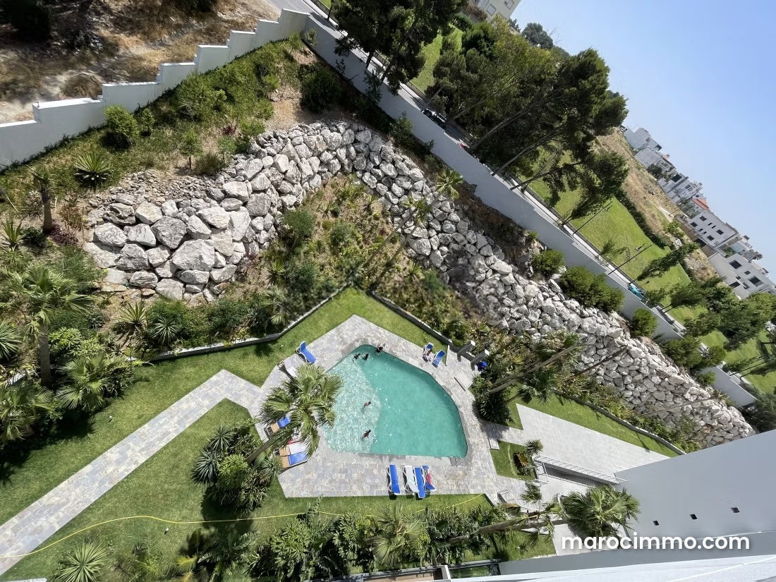 Appartement 116 m², 3 chambres, vue mer et montagne, Malabata, Tanger — Tanger