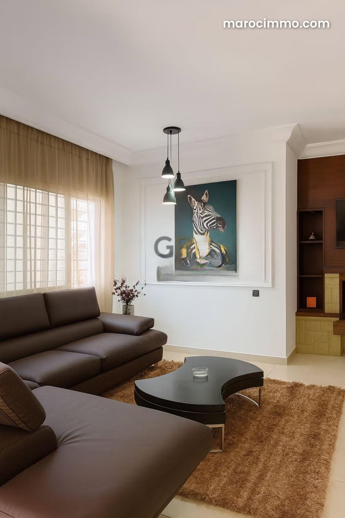 Appartement 200 m² meublé avec terrasse, Riyad, Rabat — Rabat