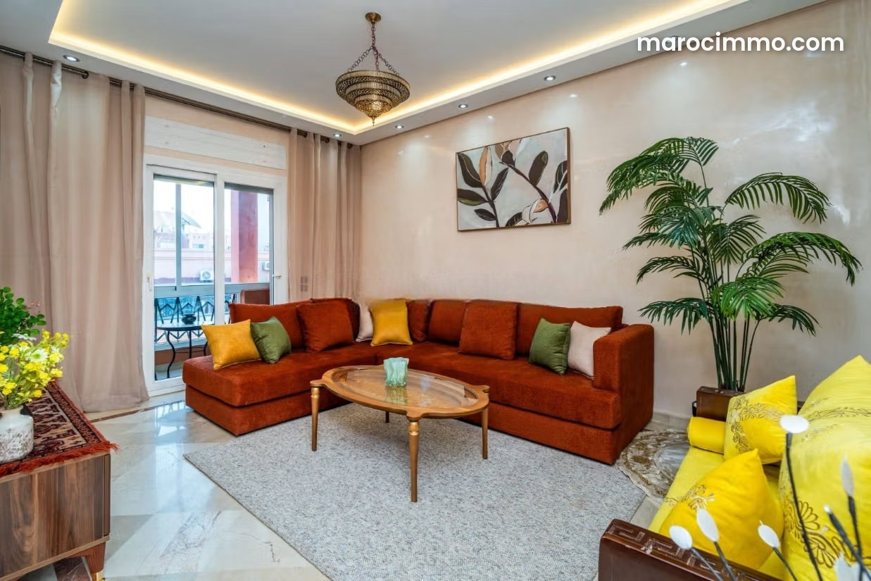 Furnished 85 m² Apartment with Terrace in Gueliz, Marrakech — Marrakesh