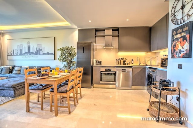 Exclusive – Studio Meublé avec Terrasse à Casablanca Finance City — 2