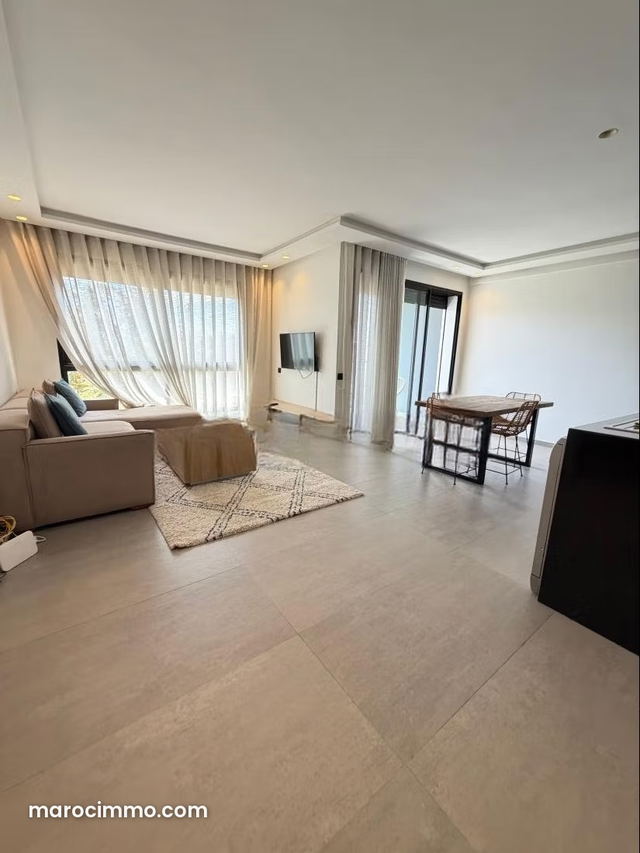 Modern Studio for Rent in Riviera, Casablanca. 65 m² Surface Area. — Casablanca