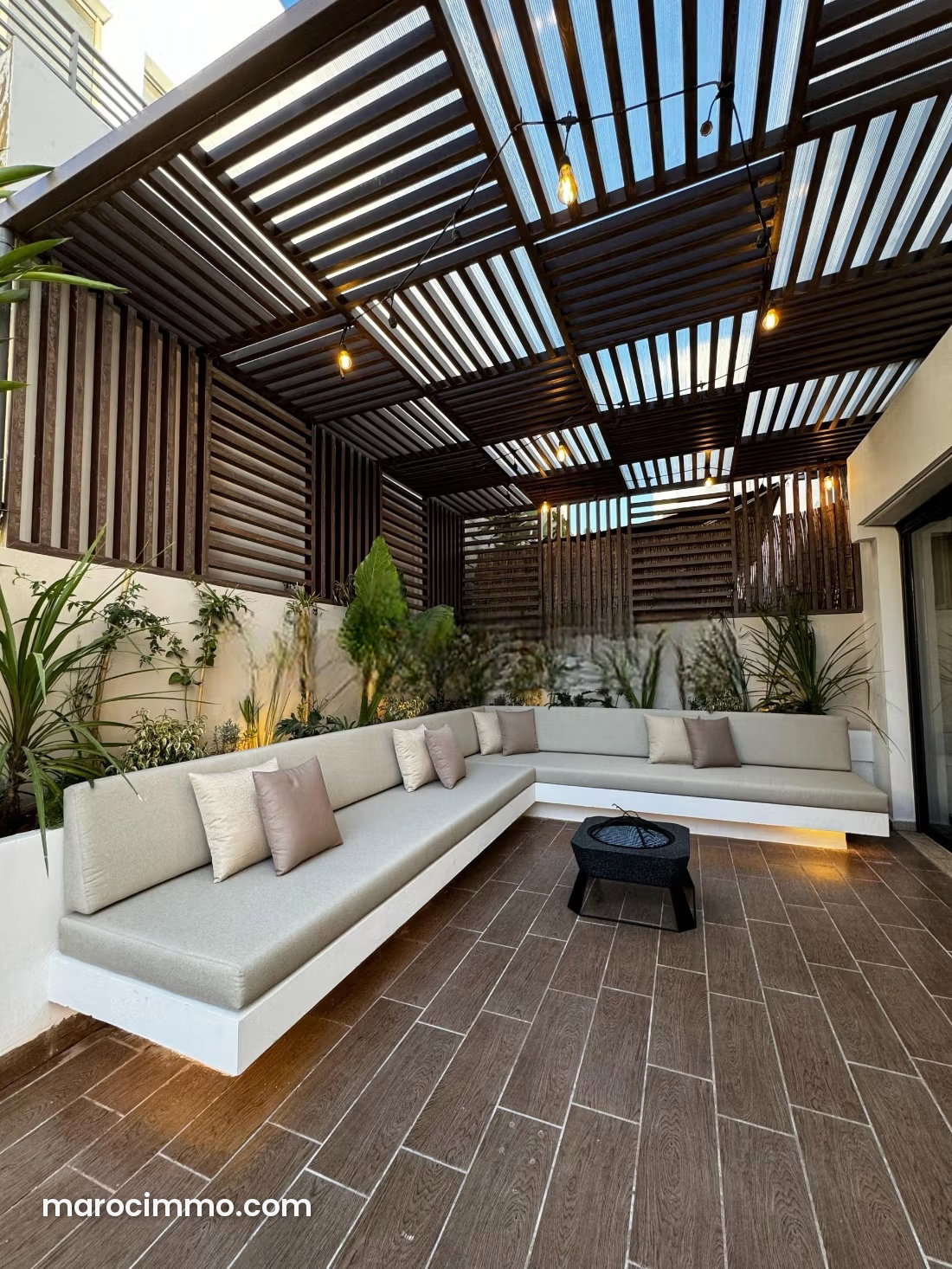 Furnished 106 sqm Apartment with Landscaped Terrace, Oasis, Casablanca — Casablanca