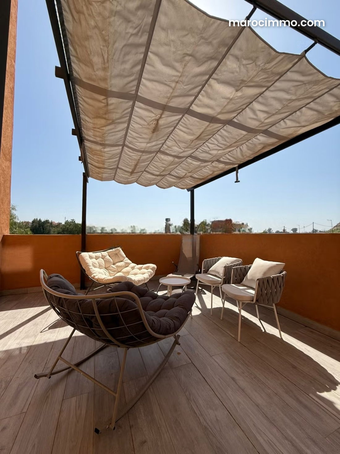 Furnished Apartment with Terrace in El Ghoul, Marrakech — Marrakesh
