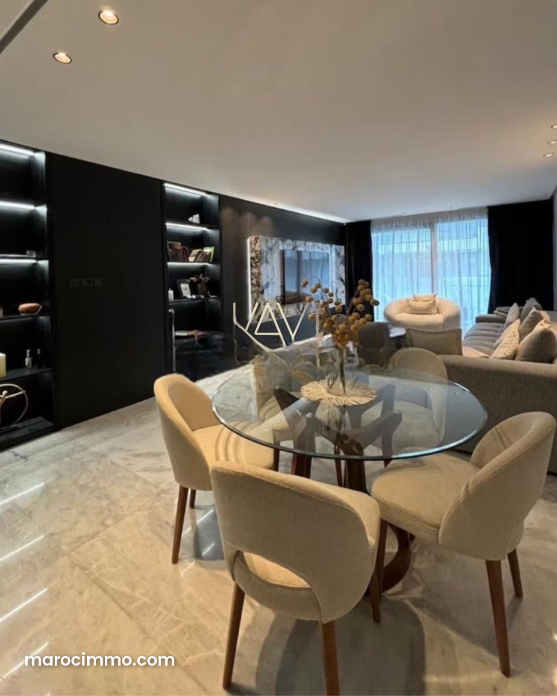 Appartement meublé 150 m², 3 chambres, Malabata, Tanger — Tanger