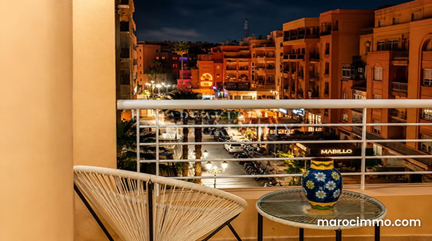 Appartement meublé avec terrasse à louer à Guéliz Marrakech — Marrakech