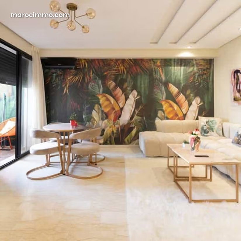Furnished apartment with terrace for rent in Oasis, Casablanca — Casablanca