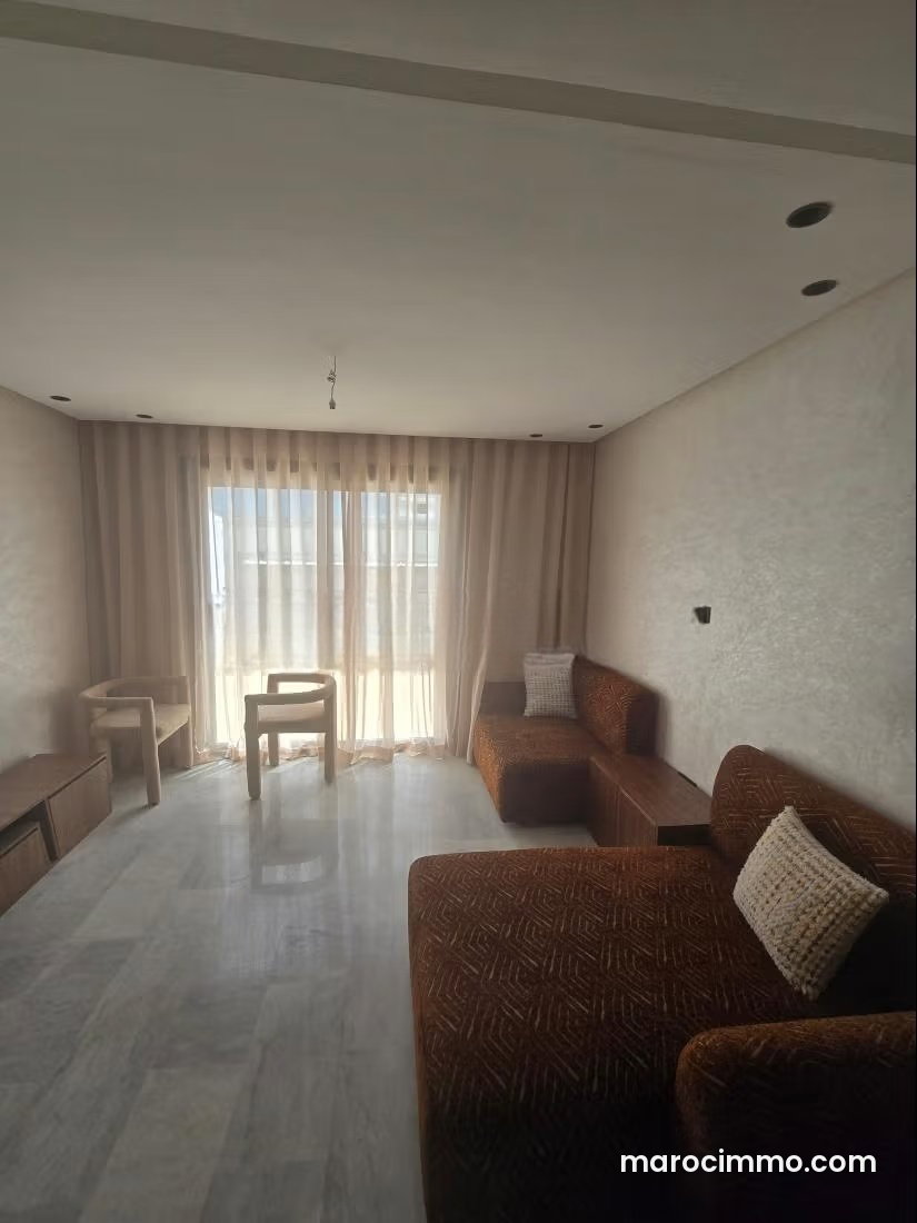 Furnished 53 m² Apartment with Terrace, Palmier, Casablanca — Casablanca