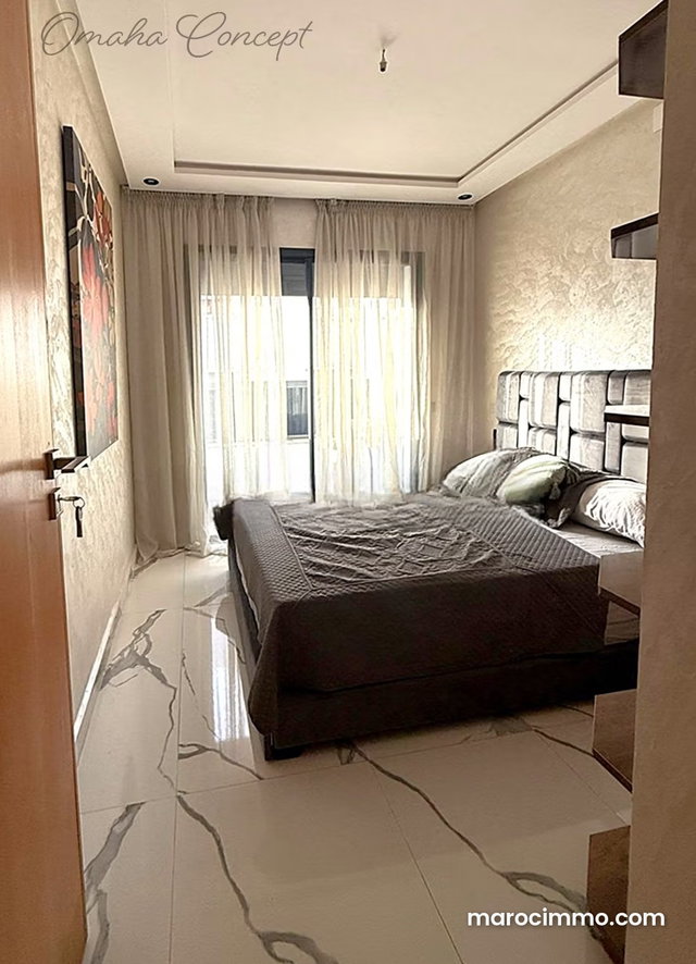 Appart Neuf meublé 57m2 2Ch balcon garage Maarif — 5