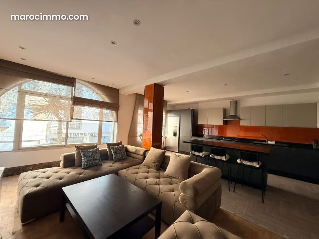 Appartement meublé 110 m² à louer à Racine Casablanca — Casablanca