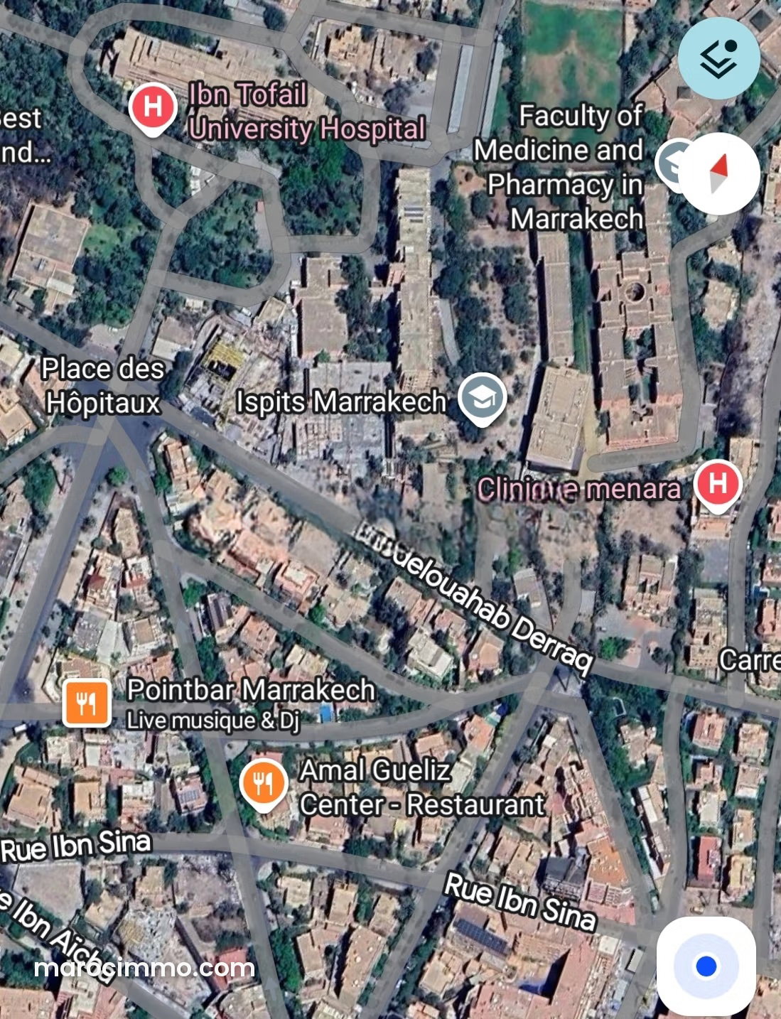 470 m² Commercial Land for Rent, Guéliz, Marrakech — Marrakesh