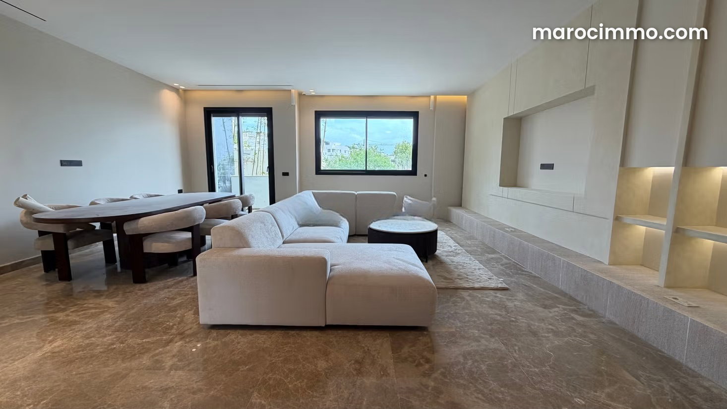 Furnished 3-Bedroom Apartment in Residence with Pool, Du Golf, Tangier — Tangier