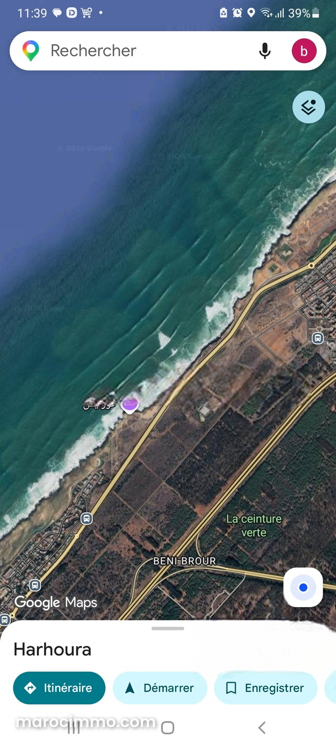 438 sqm Oceanfront Villa in Harhoura, Temara — Temara