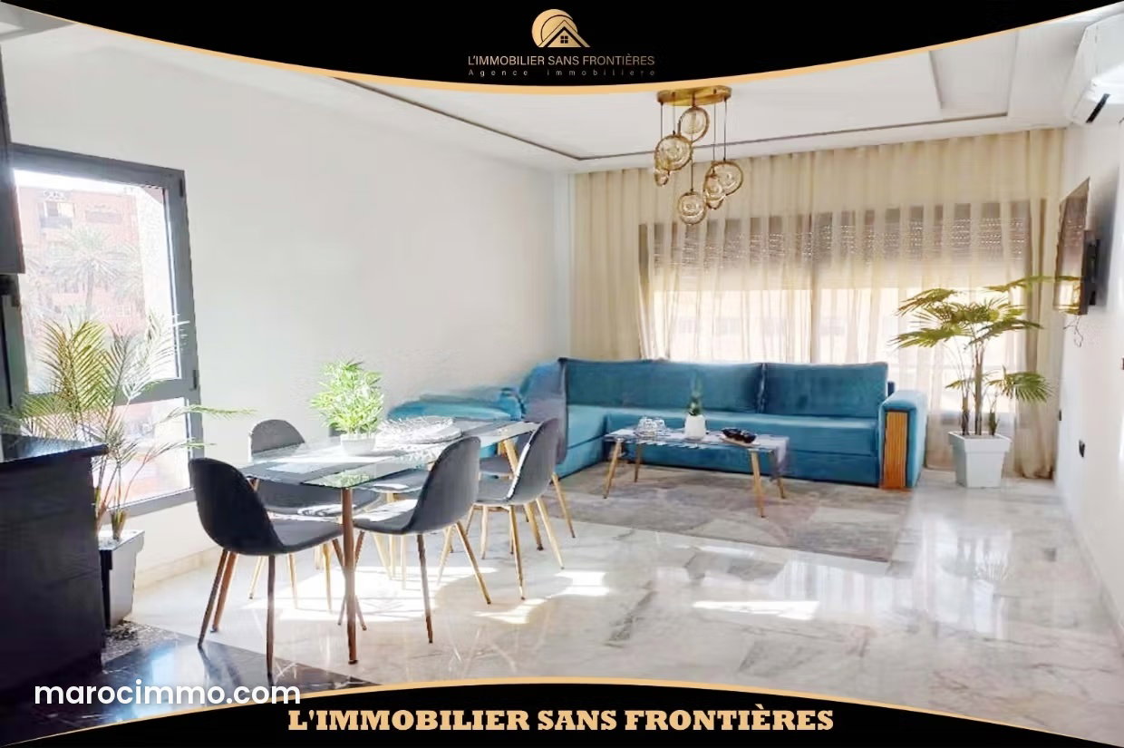 Appartement meublé avec piscine à Guéliz Marrakech — Marrakech