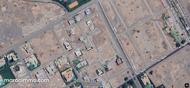 A vendre terrain de 500m² à Agdal Chaabi Gold — Marrakech