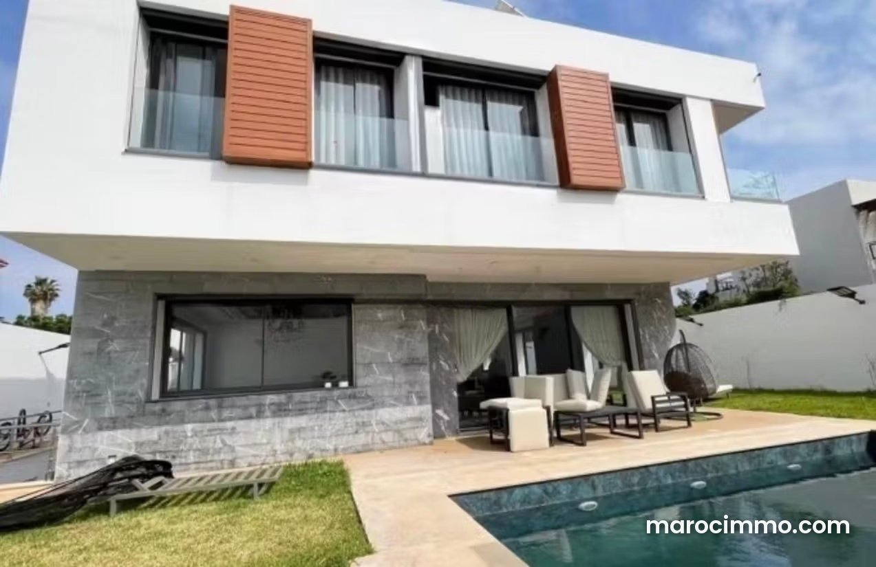 Villa meublée 800 m², piscine et hammam, Riyad, Rabat — Rabat
