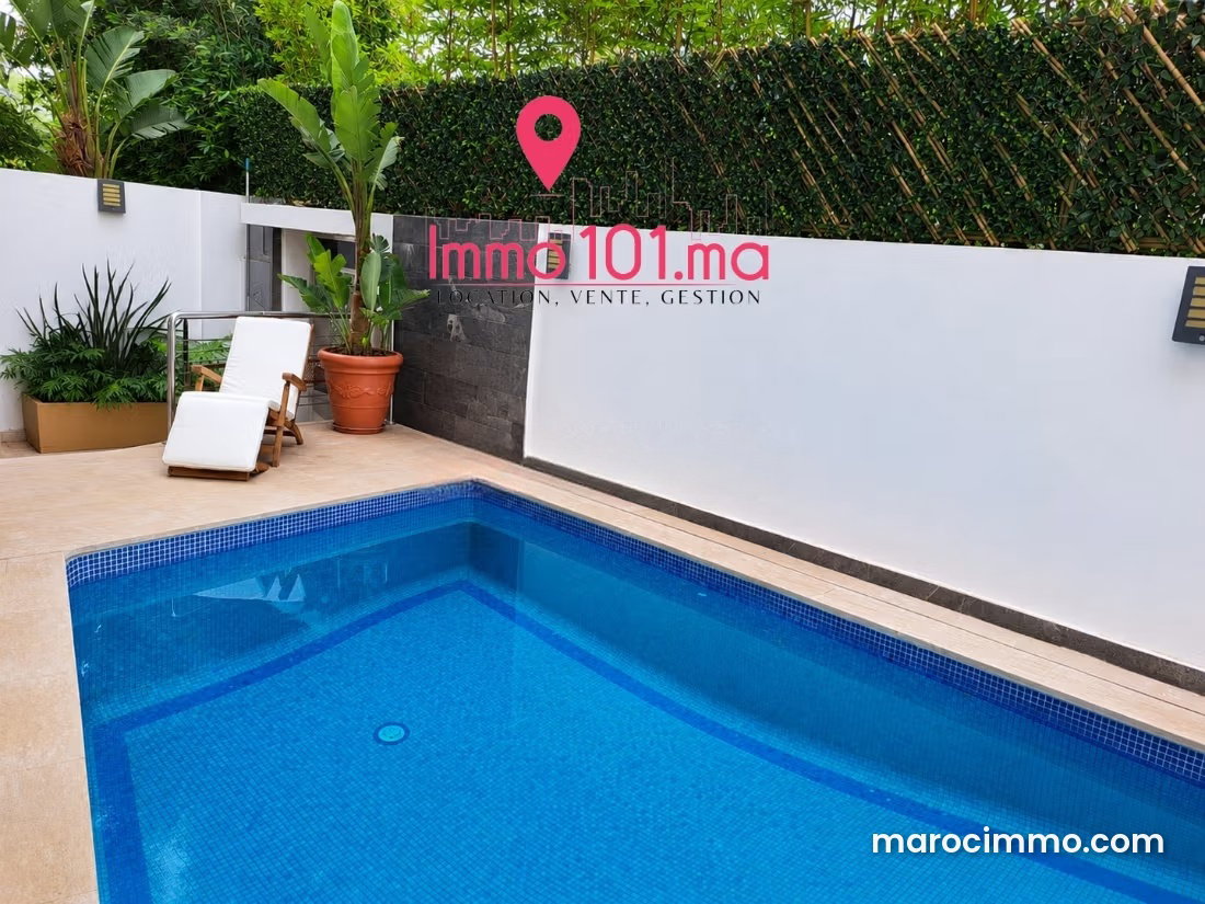 Furnished Villa with Swimming Pool, Harhoura, Temara — Temara