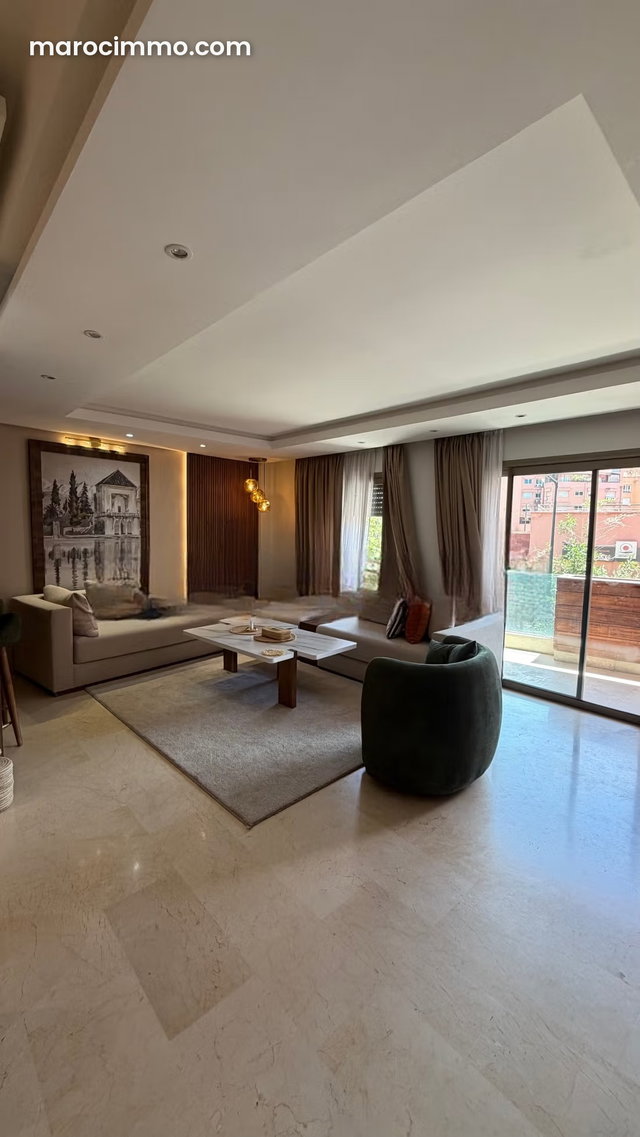 Rent this apartment in Guéliz. 3 comfortable rooms — 2