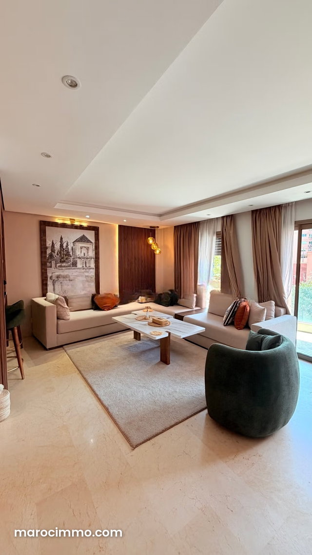 Rent this apartment in Guéliz. 3 comfortable rooms — 4