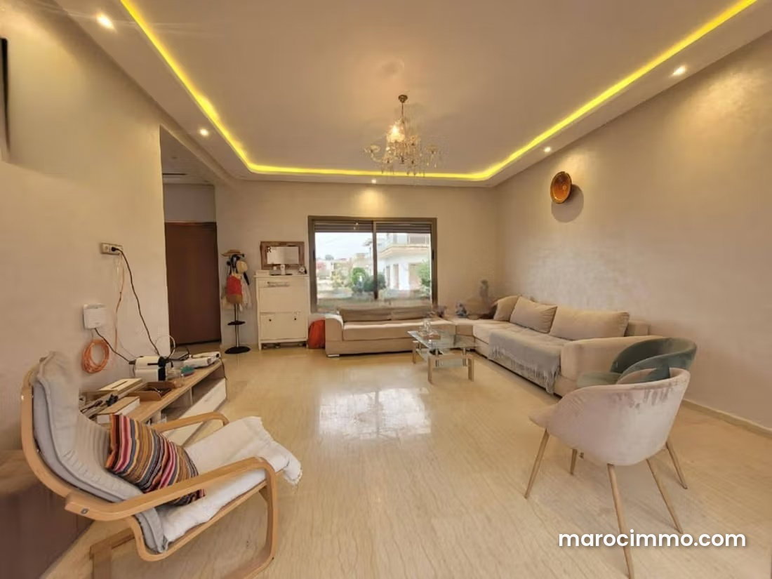 Furnished 260 m² villa, 3 bedrooms, secure residence in Dar Bouazza — Dar Bouazza
