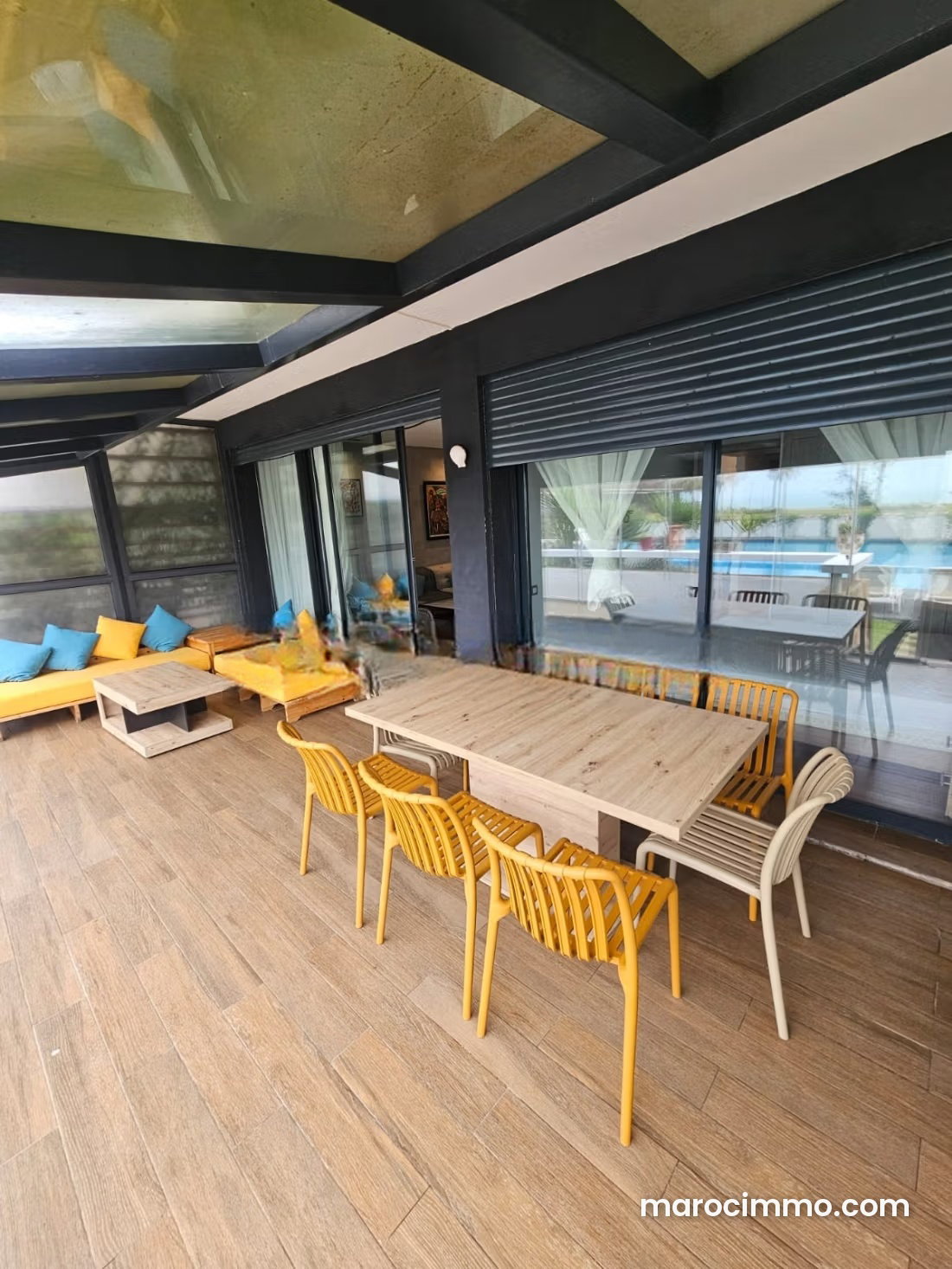 Appartement vue mer avec jardin et piscine à Dar Bouazza — Dar Bouazza