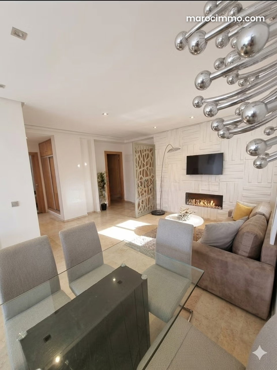Magnifique appartement en location à Maârif. 2 chambres meublé