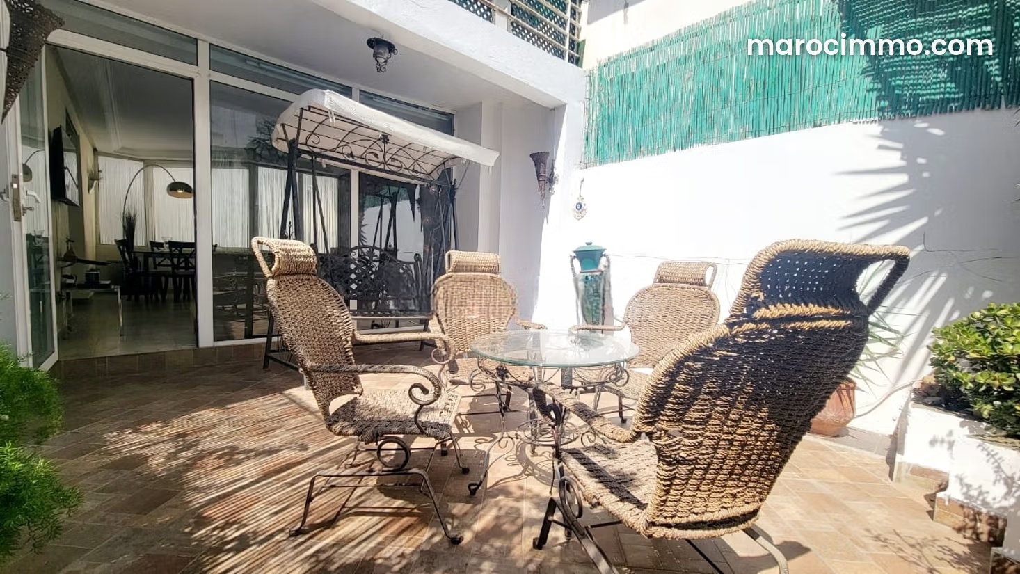 Appartement 140 m², 3 chambres, terrasse, Quartier des Hôpitaux — Casablanca