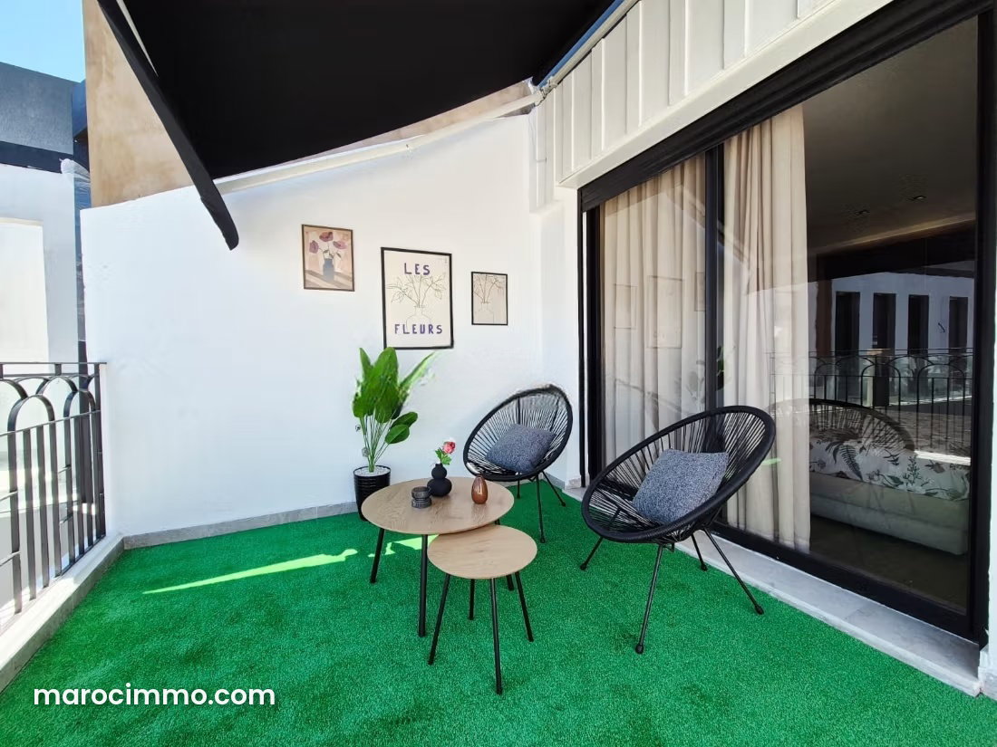 New Furnished Apartment with Terrace, Gauthier, Casablanca — Casablanca