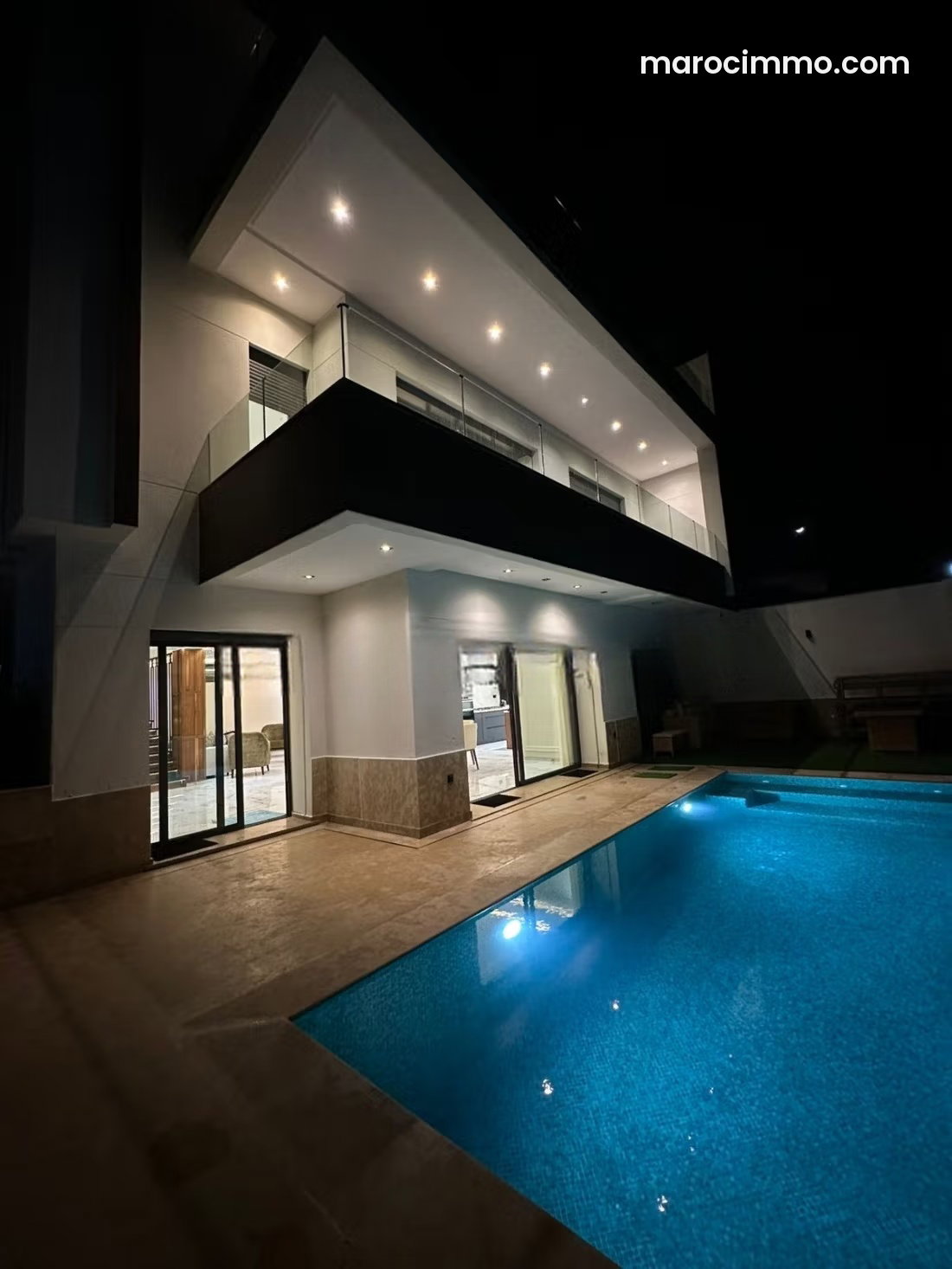 400 m² Villa with Swimming Pool and Dual Sea and Mountain Views, Manar, Tangier — Tangier