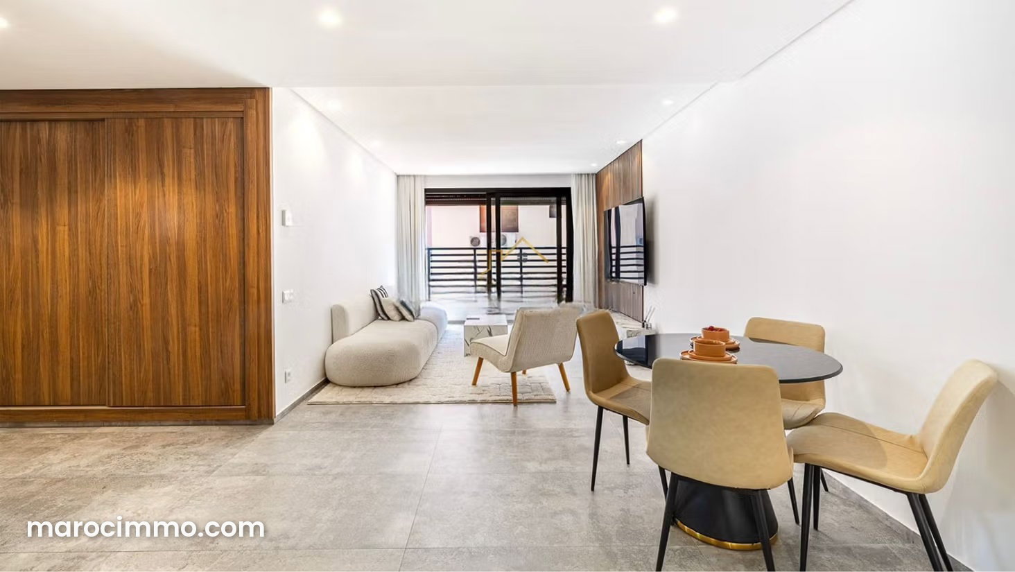 84 m² Apartment, 2 Bedrooms, Furnished and Move-In Ready, Gueliz, Marrakech — Marrakesh