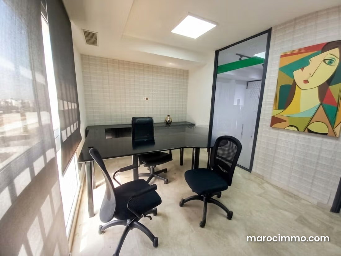 66 sqm Furnished Office for Rent in Riviera, Casablanca — Casablanca