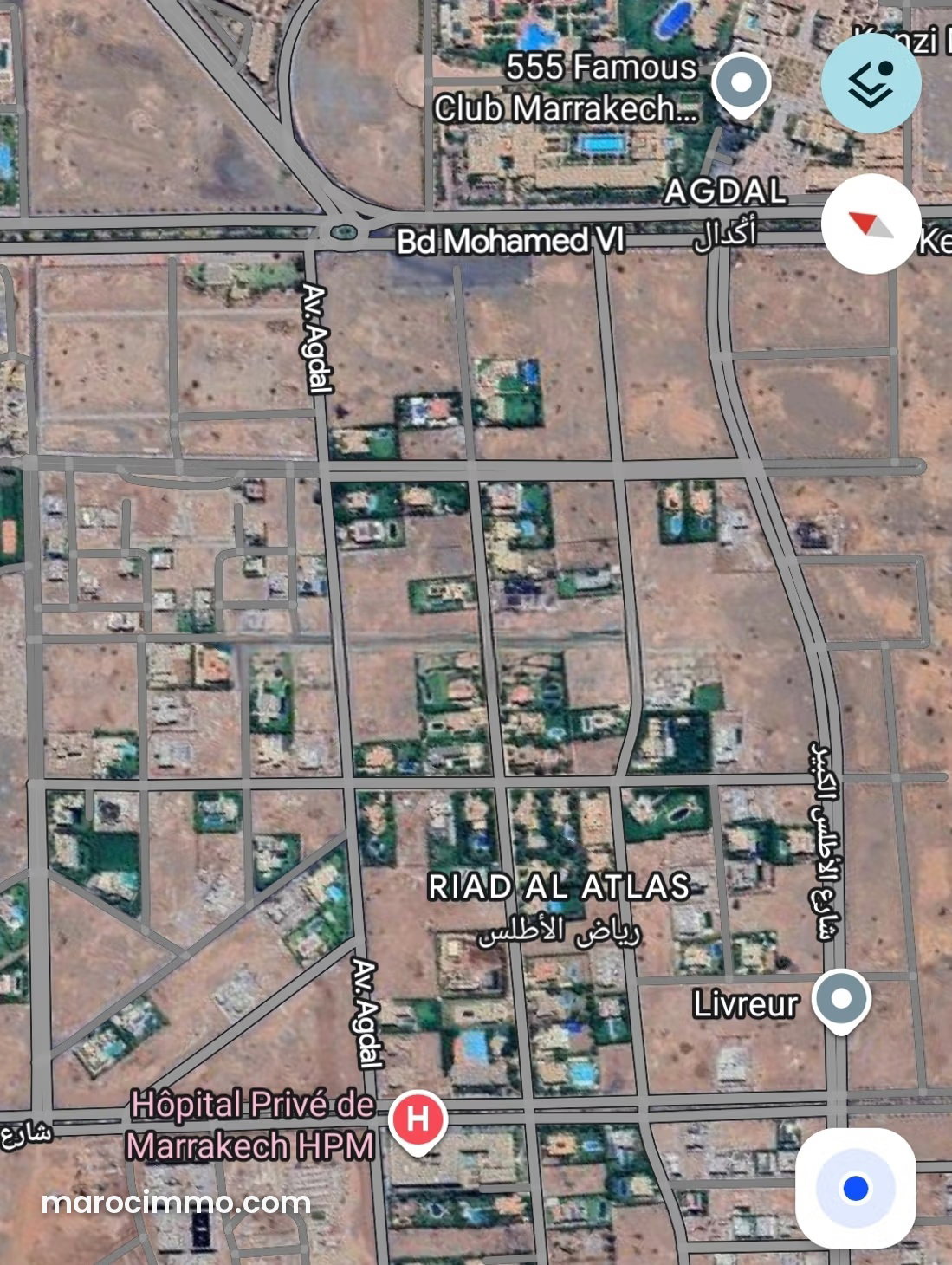 2,500 m² Plot of Land for Sale, Agdal, Marrakech — Marrakesh