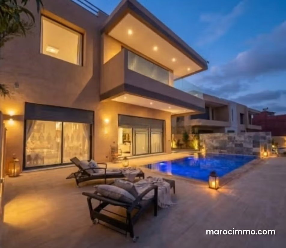 4-Bedroom Villa with Pool for Rent, Tahanaoute Road — Marrakesh