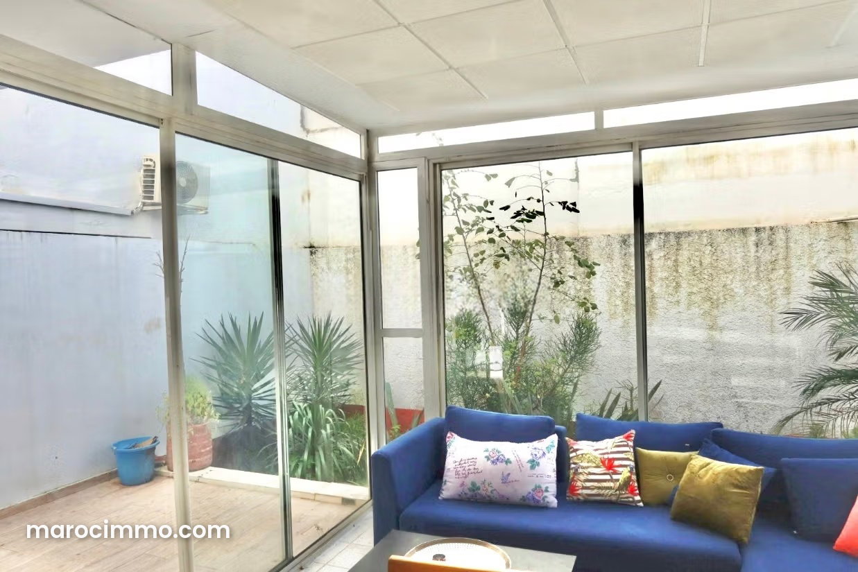 Appartement rez, de, jardin meublé 112 m² à louer Agdal Rabat — Rabat