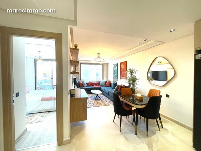 Appartement à vendre à Maârif. 1 chambre. Air conditionné et cheminée — 3