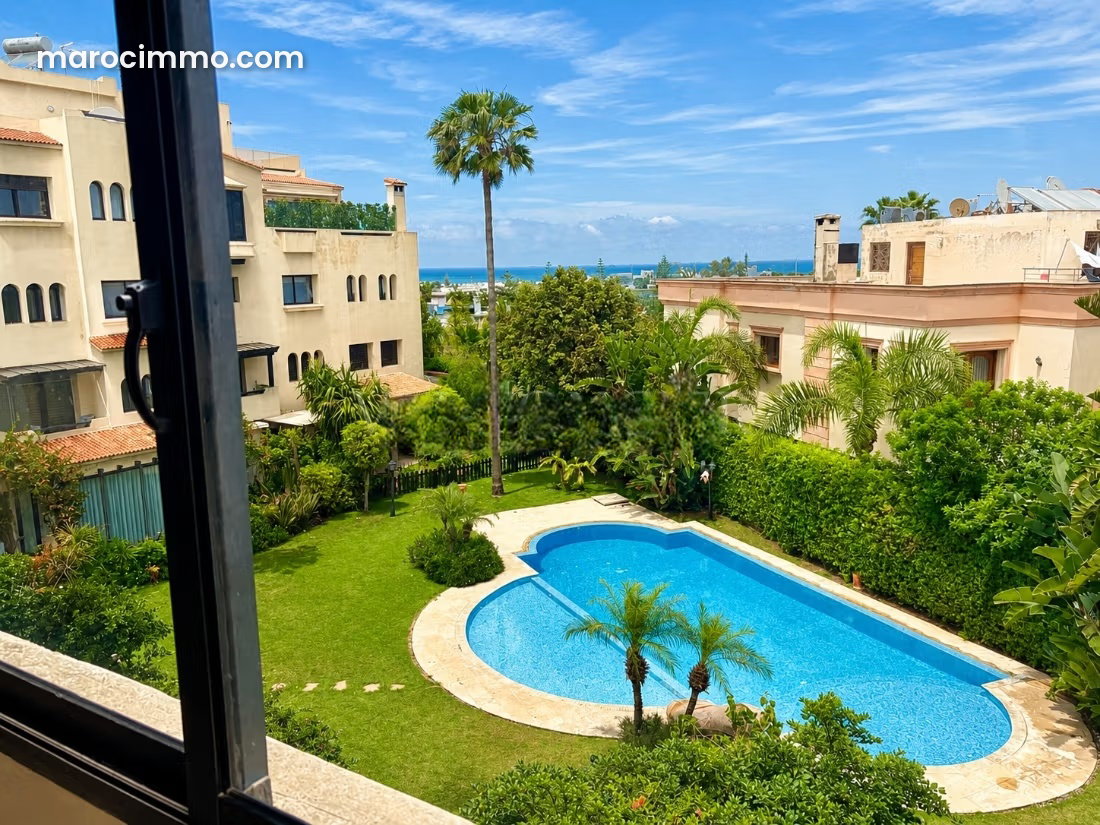 200 m² Furnished Apartment with Swimming Pool, Ain Diab, Casablanca — Casablanca