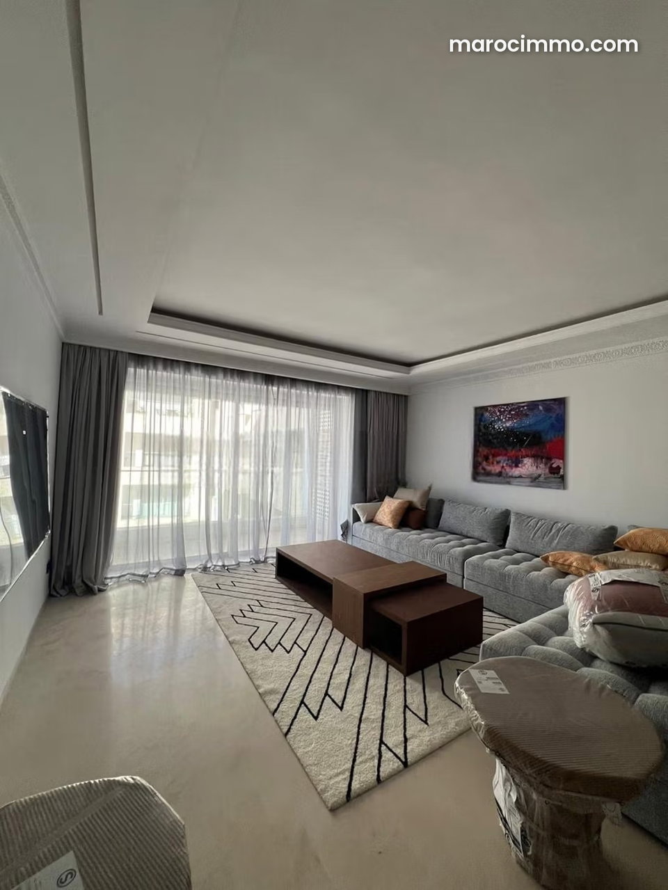 Location d'un appartement à Haut Agdal. 3 belles chambres. Meublé