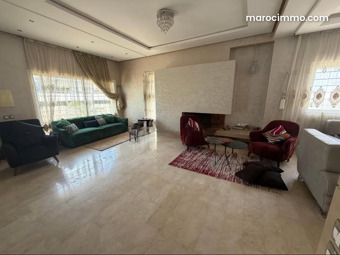 Furnished 450 m² Villa with Pool and 5 Bedrooms in Riyad, Rabat — Rabat