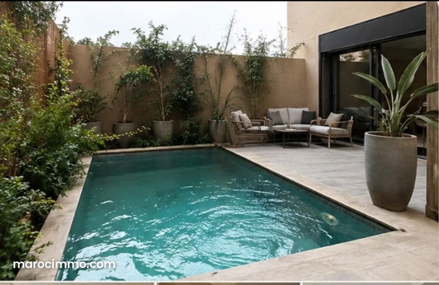 Duplex d’Exception avec Piscine Privée au Cœur de Guéliz – Marrakech — مراكش