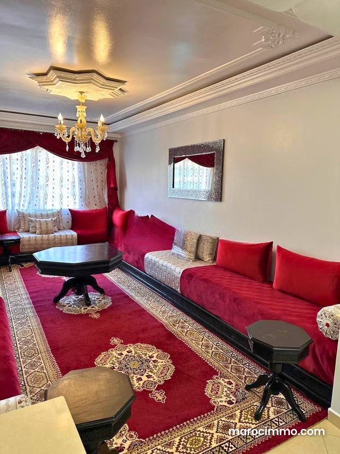 Furnished 100 sqm apartment with terrace in Mghogha, Tangier — Tangier