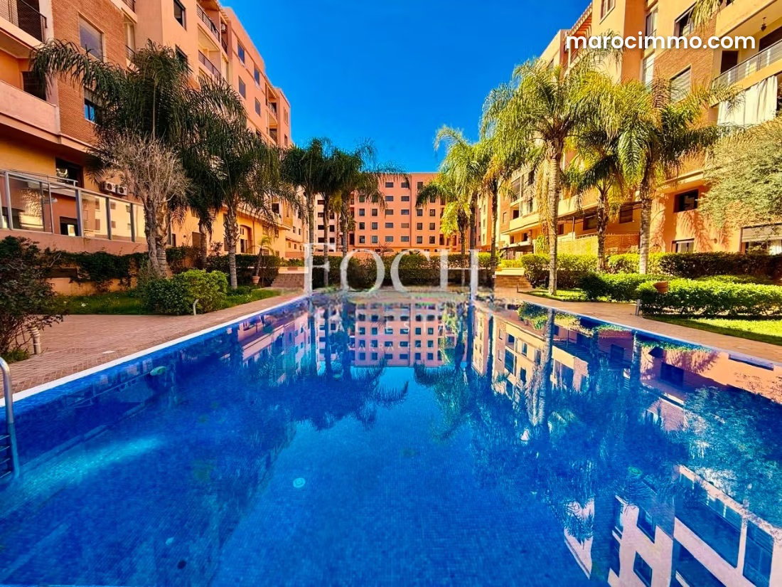 Appartement 91 m² avec piscine, Guéliz, Marrakech — Marrakech