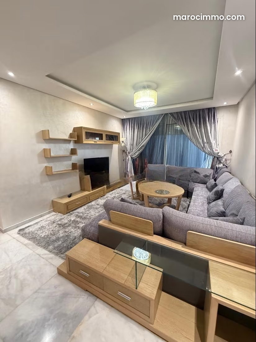 Furnished 110 m² Apartment, 2 Bedrooms, Riyad, Rabat — Rabat