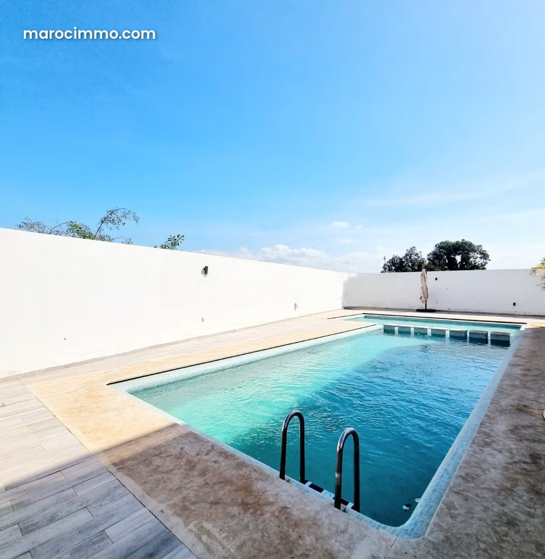 115 m² Furnished Apartment with Garden and Pool, Mohammedia Port — Mohammedia