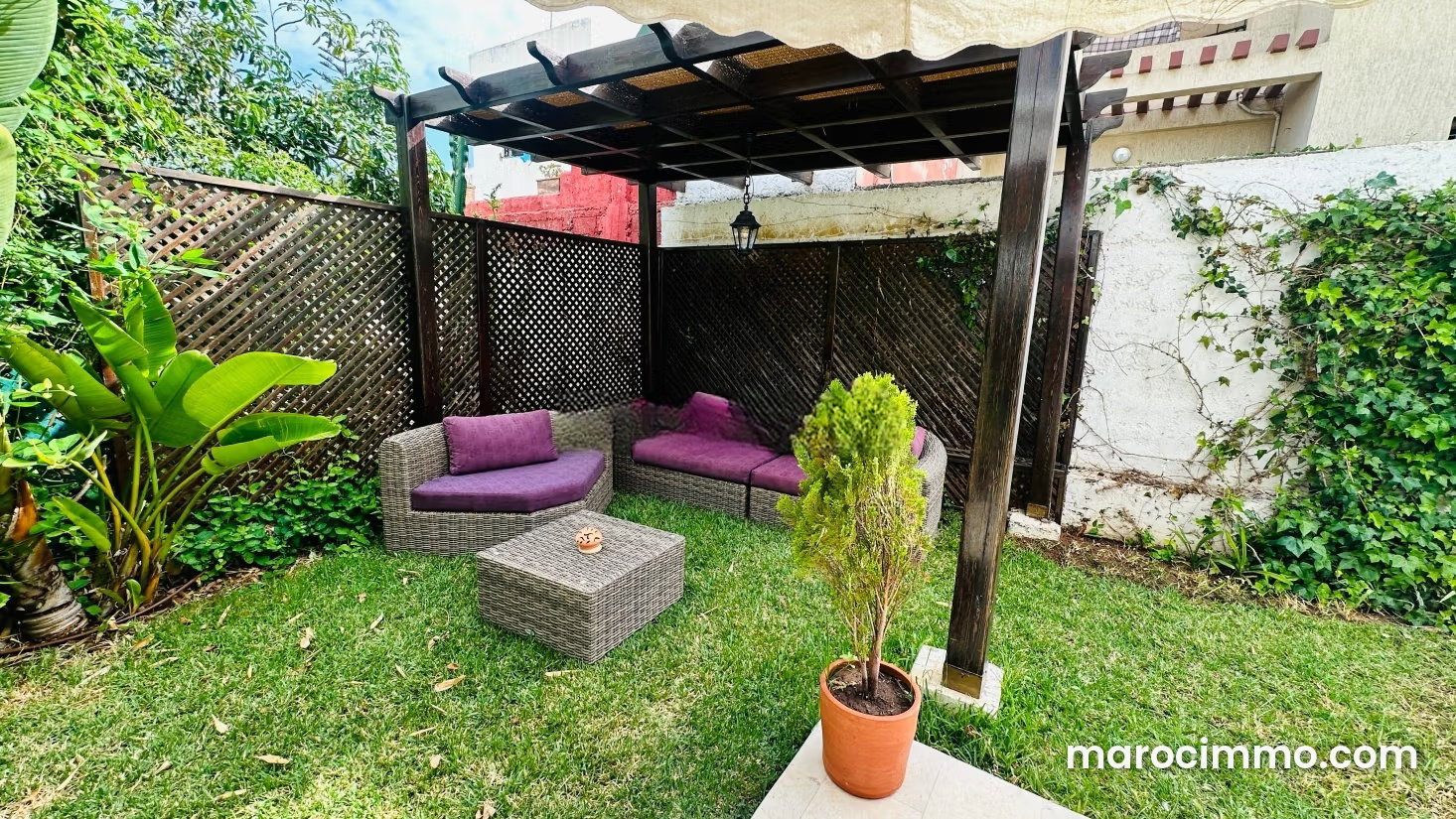 Villa meublée 3 chambres avec piscine, Plage rose, Skhirat — Skhirat