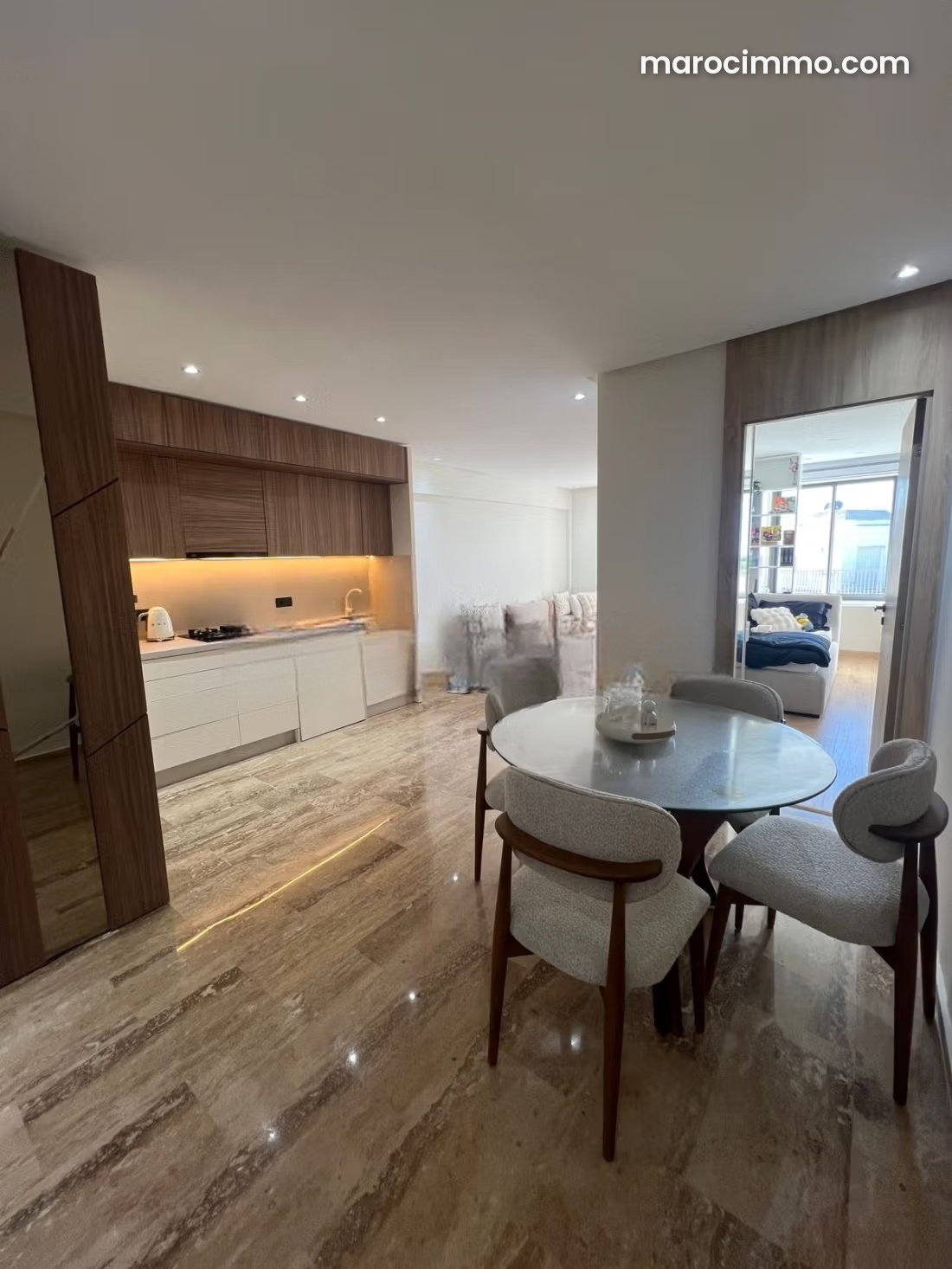 Furnished 3-room apartment with sea views, Aviation Mabella, Rabat — Rabat