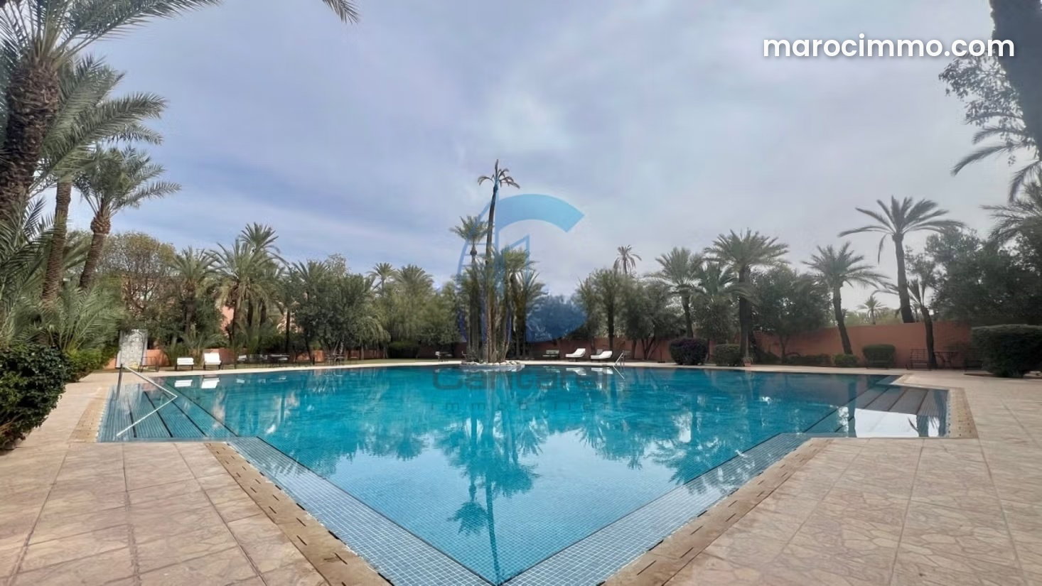 Furnished 220 m² Duplex, Palmeraie, Marrakech, 3 Bedrooms, Swimming Pool — Marrakesh