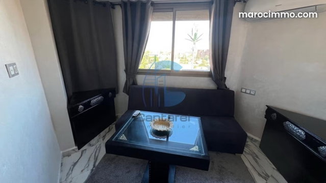 Appartement 2 chambres meublé avec balcon et parking à louer près du lycée victor hugo marrakech — 4