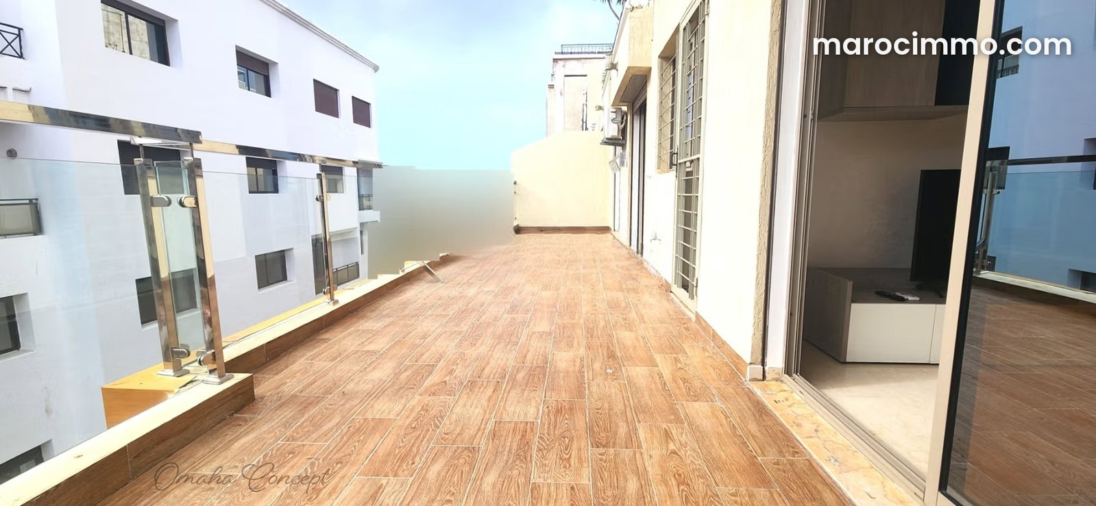 Appartement meublé 75 m², terrasse, garage, Maarif, Casablanca — Casablanca